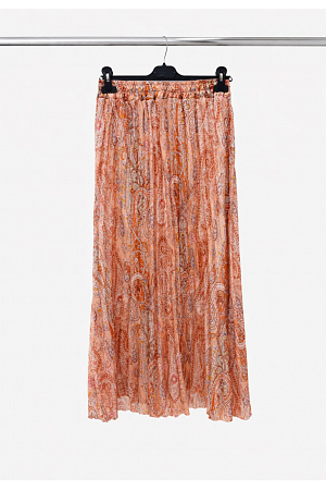 PLISSERAD MÖNSTRAD KJOL