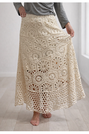 VIRKAD KJOL MED UNDERKJOL