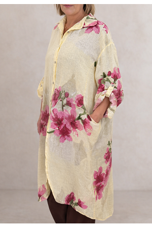 OVERSIZE LINNEKLÄNNING / KIMONO