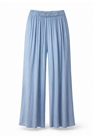 MJUK VISKOSBYXA MED RESÅR I MIDJAN