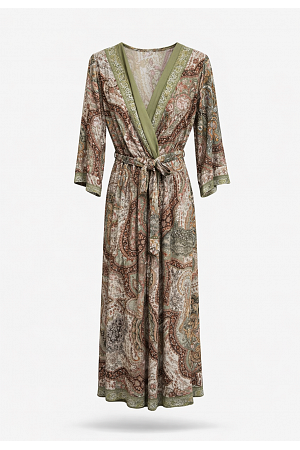 V-RINGAD VISKOSKLÄNNING