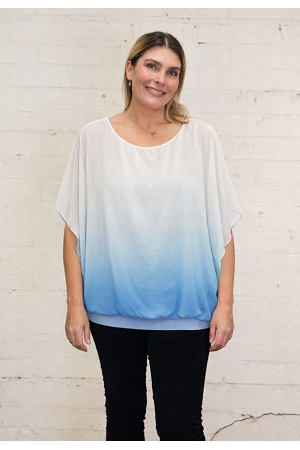 JENNIFER FADE SHIFFONGBLUS