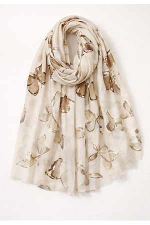 FJÄRILSMÖNSTRAD SCARF