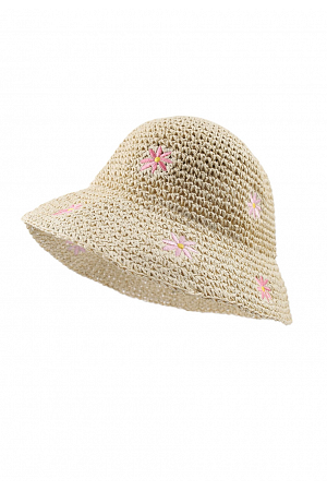 BUCKET-HATT MED BLOMMOR