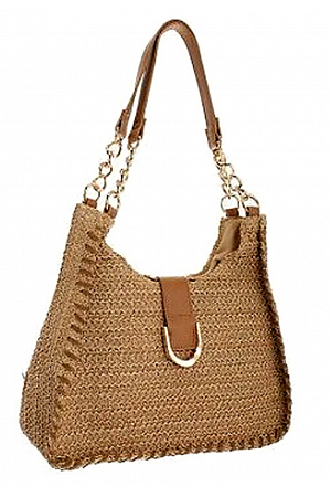 AXELVÄSKA MED KEDJEDETALJ