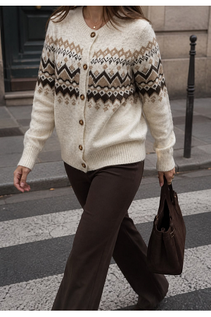 MIXAT PACK - NORGEINSPIRERAD STICKAD CARDIGAN
