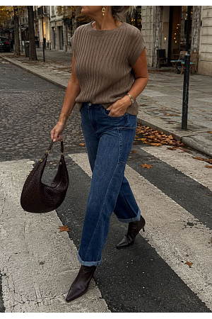 BARREL DENIM-JEANS MED CARGODETALJER