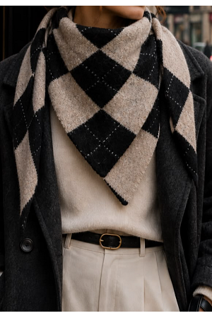 RUTIG MJUK SCARF I ULLMIX
