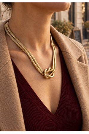 KNOT NECKLACE – GOLD