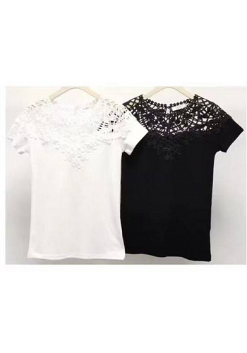 T-SHIRT MED SPETS MIXAT PACK 2