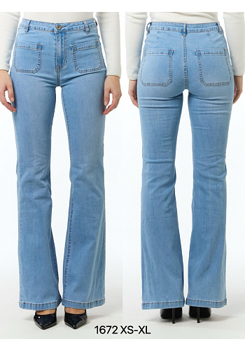 JEANS MED FICKDETALJER 2