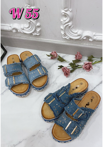 DENIMSANDAL MED NITAR OCH SPÄNNE 2