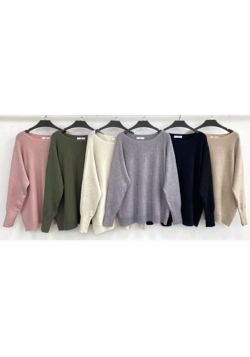STICKAD OVERSIZE TRÖJA MED STRUKTURDETALJER – MIXAT PACK 2