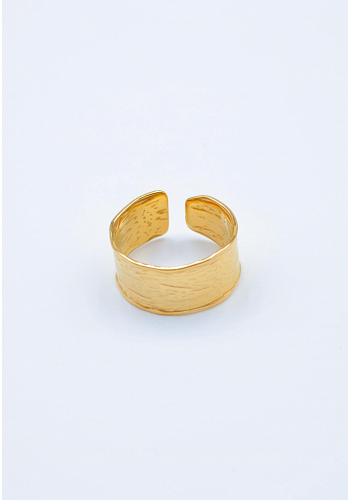 HAMRAD JUSTERBAR RING I GULDTON 2