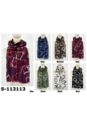 HJÄRTMÖNSTRAD SCARF 2