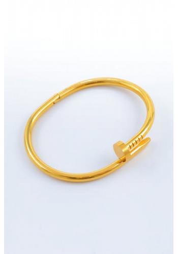 Spikarmband i stål – elegant twist 1