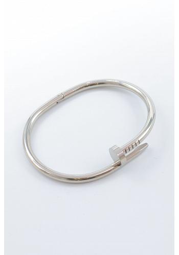 Spikarmband i stål – elegant twist 2