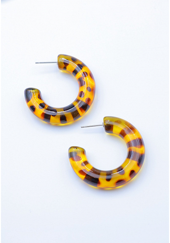 RUNDA HOOPS I LEOPARDMÖNSTER 2