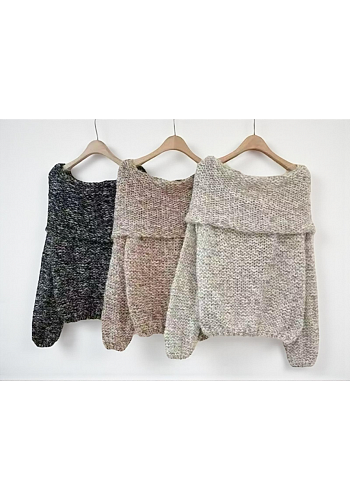 OFFSHOULDER STICKAD TRÖJA MIXAT PACK 2