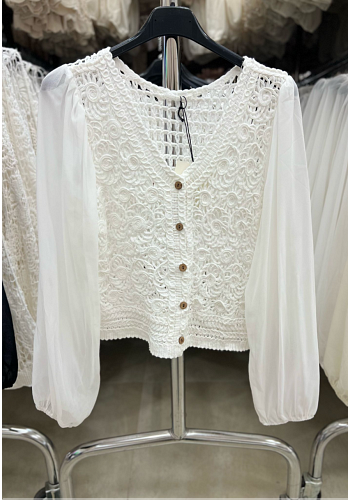 VIRKAD KOFTA MED CHIFFONGÄRM 2