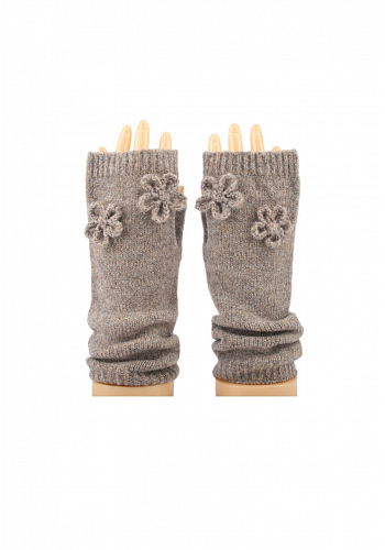 VANTAR UTAN FINGRAR MED BLOMDETALJ 2