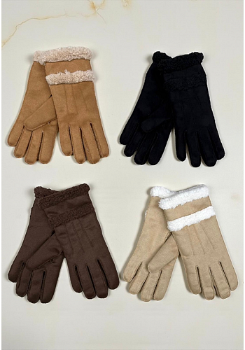 FODRADE HANDSKAR MED FUSKPÄLS 2