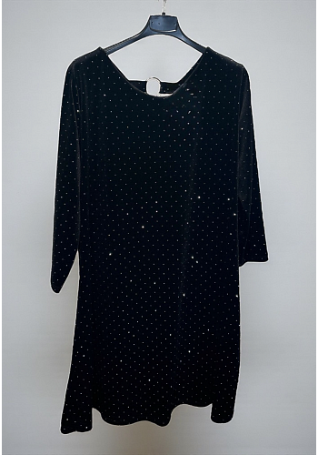 VELOURKLÄNNING MED GLITTRANDE DETALJER 2