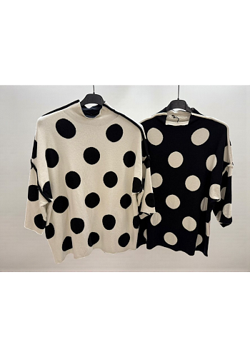 OVERSIZEPRICKIG STICKAD TRÖJA 2