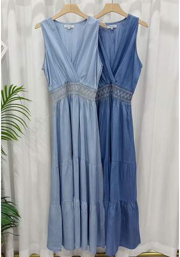 ÄRMLÖS MAXIKLÄNNING (mixat pack) 2