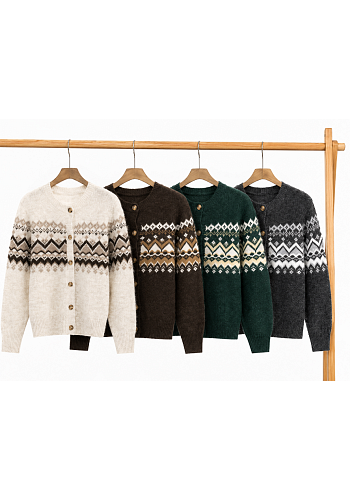 MIXAT PACK - NORGEINSPIRERAD STICKAD CARDIGAN 2