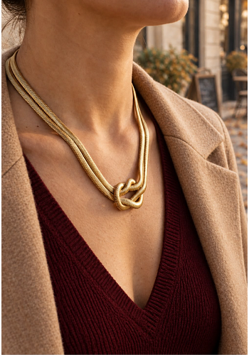 KNOT NECKLACE – GOLD 2