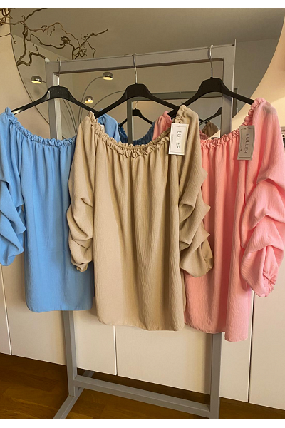 Fin blus med volangärm