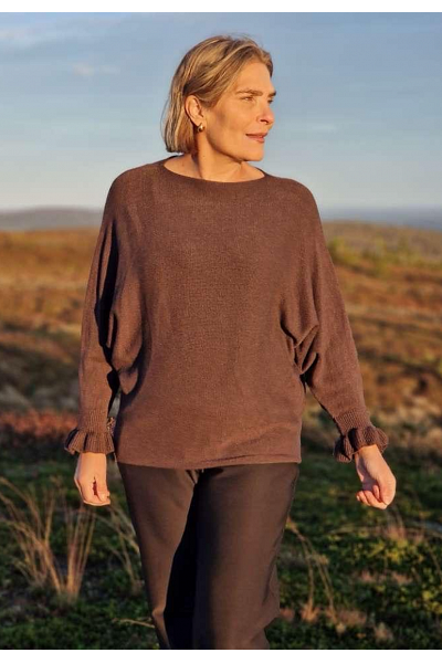 TRÖJA MED VOLANGÄRMSLUT