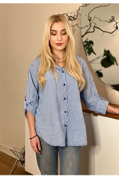 RANDIG BOMULLSSKJORTA