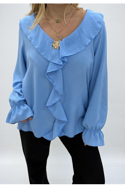 VOLANGBLUS MED AVTAGBAR BROSCH