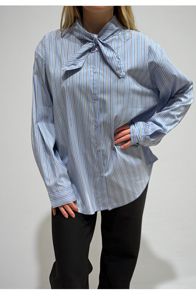 SNYGG RANDIG BLUS MED KNUT