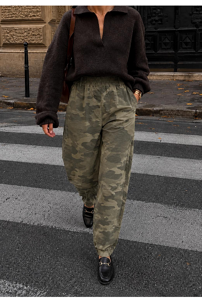 CAMOUFLAGE BARREL-BYXA – MAGISKA BYXMATERIALET