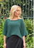 Fin poncho-topp, oversized modell 2