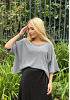 Fin poncho-topp, oversized modell 13
