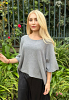 Fin poncho-topp, oversized modell 14