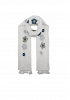 BRODERAD SCARF MED BLOMMOR 4