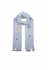 BRODERAD SCARF MED BLOMMOR 15