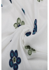 BRODERAD SCARF MED BLOMMOR 6