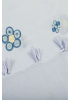 BRODERAD SCARF MED BLOMMOR 17