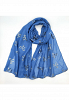 MÖNSTRAD SCARF MED ROSETT-TRYCK 3