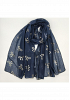 MÖNSTRAD SCARF MED ROSETT-TRYCK 10