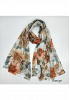 BLOMMIG SCARF MED VISKOS OCH BOMULL 2