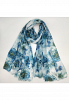 BLOMMIG SCARF MED VISKOS OCH BOMULL 4