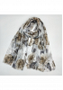BLOMMIG SCARF MED VISKOS OCH BOMULL 6
