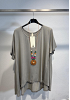 OVERSIZE VISKOSTOPP MED ASYMMETRISK FÅLL OCH HALSBAND 5